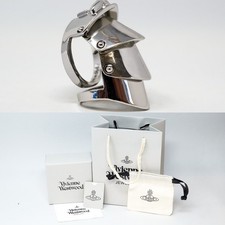Vivienne Westwood Ring Silver Plated Modular Armour Orb With Gift Box Set Size Q