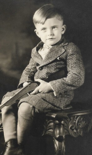 Boy with toy gun 1910 - with, c.1910