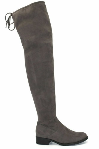Ladies grey thigh high boots - ladies,