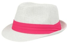 Straw Sun Hat Trilby Mens