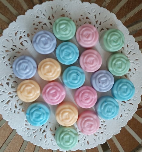 Rose shaped pastel - shaped,