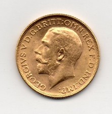 1918 Gold Sovereign, George V