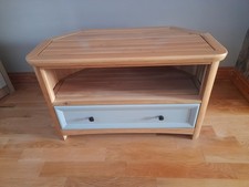 Oak TV corner unit