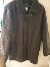 WALLACE SACKS Man's Brown Leather Jacket size 38 CG D28