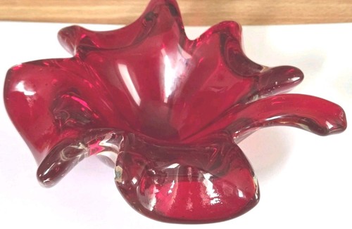Murano cherry red floral - murano,
