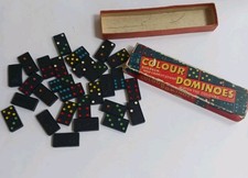 Spears Greyhound Game Vintage Retro Colour Dominoes In Original Box COMPLETE