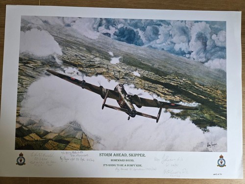 Print storm ahead signed - print,,