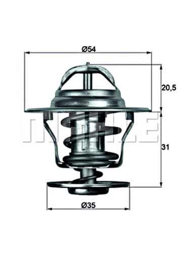 Coolant thermostat for - coolant,