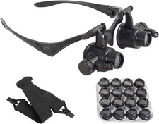 Lupa gafas con luz LED 8