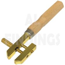 Precision Brass Hand Held Vice With Wood Handle Jewellery Craft Clamp Work Tool