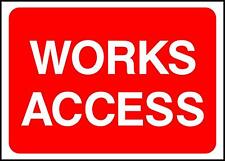 Works Access Road Safety Sign 