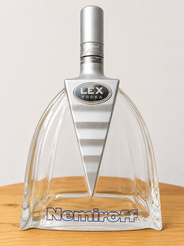 Nemiroff lex vodka empty - empty, glass