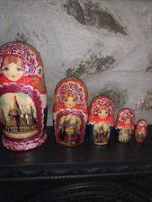 Scenic Matryoshka Dolls Signed