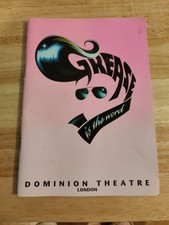 Grease Is The Word Dominion Theatre London Program In Good Condition