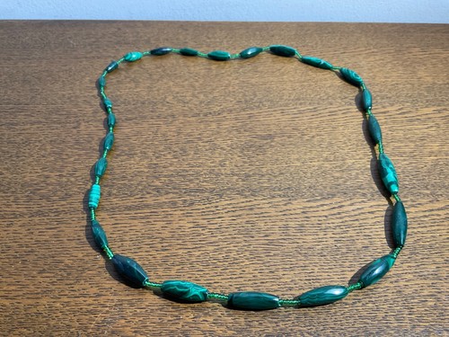 Vintage necklace malachite - vintage,