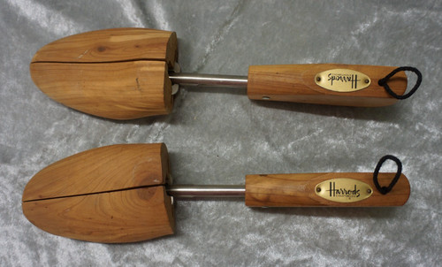Pair harrods wooden shoe - pair, of
