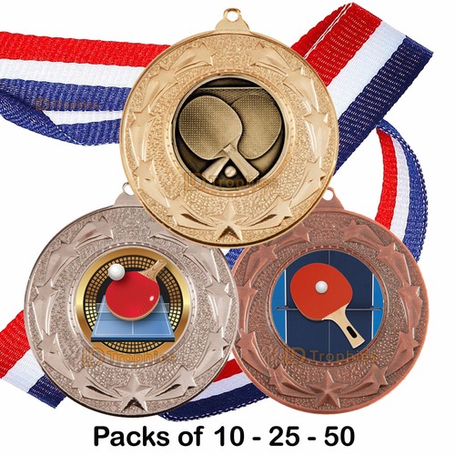 Table tennis medals ribbons - medals, &