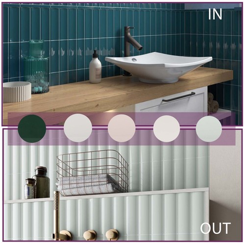 Gloss ceramic tile concave - ceramic,