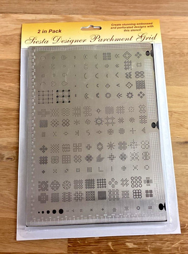 Parchment grid with - , sp