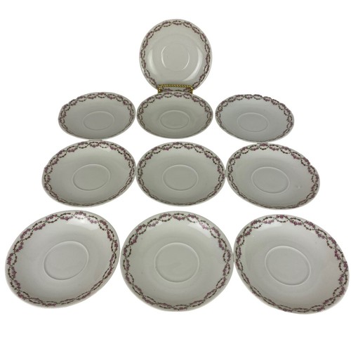 Haviland limoges saucers pink - limoges,