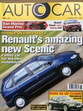 Autocar Magazine - 30 April 1997 - Renault Scenic, Marcos Mantis, Xantia V6