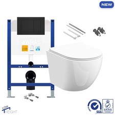 Rimless Wall Hung Toilet Pan &