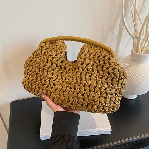 Summer straw handbag women - straw,