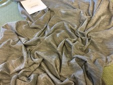 100% superfine merino  wool fabric remnant  Johnstons of Elgin grey