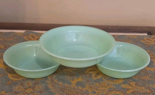 Set fire king green jadeite - set,