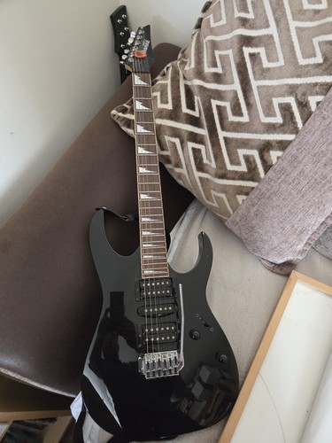 Ibanez electric guitar and amp