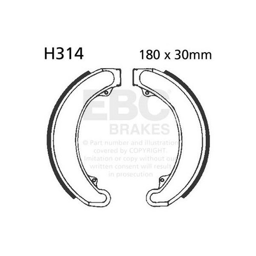 Ebc brake shoe set - brake,