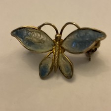 800 Rolled Gold Filigree Blue