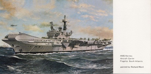Hms hermes aircraft - (x35),