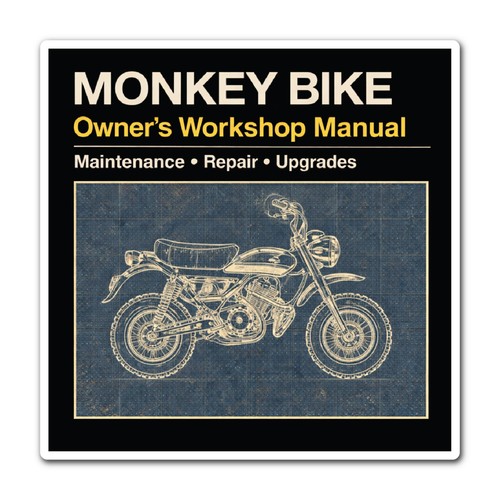 10cm monkey bike - x, vinyl