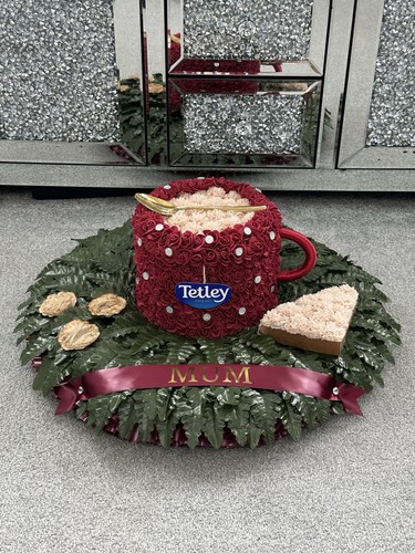 New artificial funeral - artificial, wreath