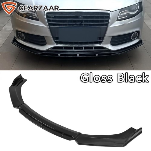 Gloss black front bumper lip - gloss,