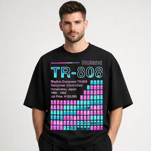Drum machine graphic tee - graphic,