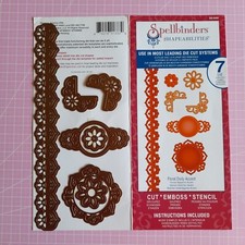 Spellbinders Shapeabilities 7 Die Set - Floral Doily Accent Used Good Condition