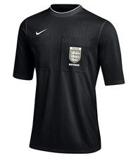 Nike FA Referee Shirt FAMOA Badge (2022-2026) Short Sleeve, Black, All Sizes New