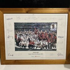 Authentic Fully Signed Historic England 2003 Rugby World Cup Winning Squad
