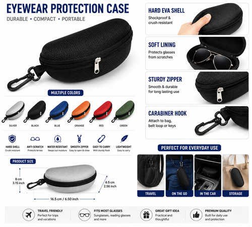 Portable zipper eye glasses - portable,