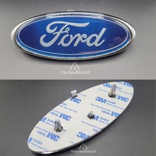 BLUE / BLACK SILVER FORD BADGE