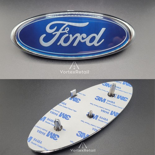 Blue black silver - ford, badge