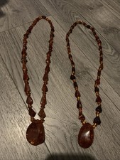 2 Amber Necklaces