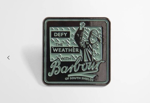 Barbour weather pin badge - pin,