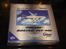 GEMINI Jets - 1/400 - BOEING 747-400  BRITISH AIRWAYS “Poland” G-BNLT
