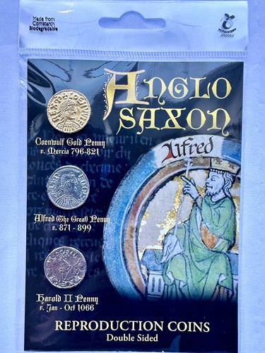 Anglo saxon coin set gold - of, 3