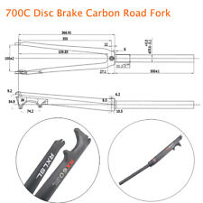 700C Carbon Road Bicycle Fork 1-1/8“ Disc Brake Bike Forks 3K Matte/Gloss RXL SL