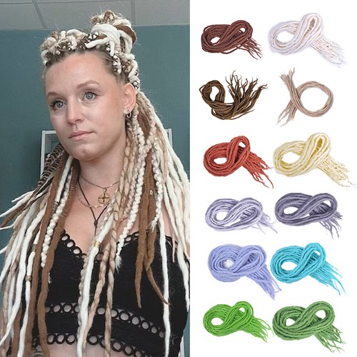 Color soft wool dreadlocks - color,