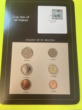 Coin Sets of All Nations St. Helena, Colony 6  Coins  With Card 1984 *Lot S 1 *